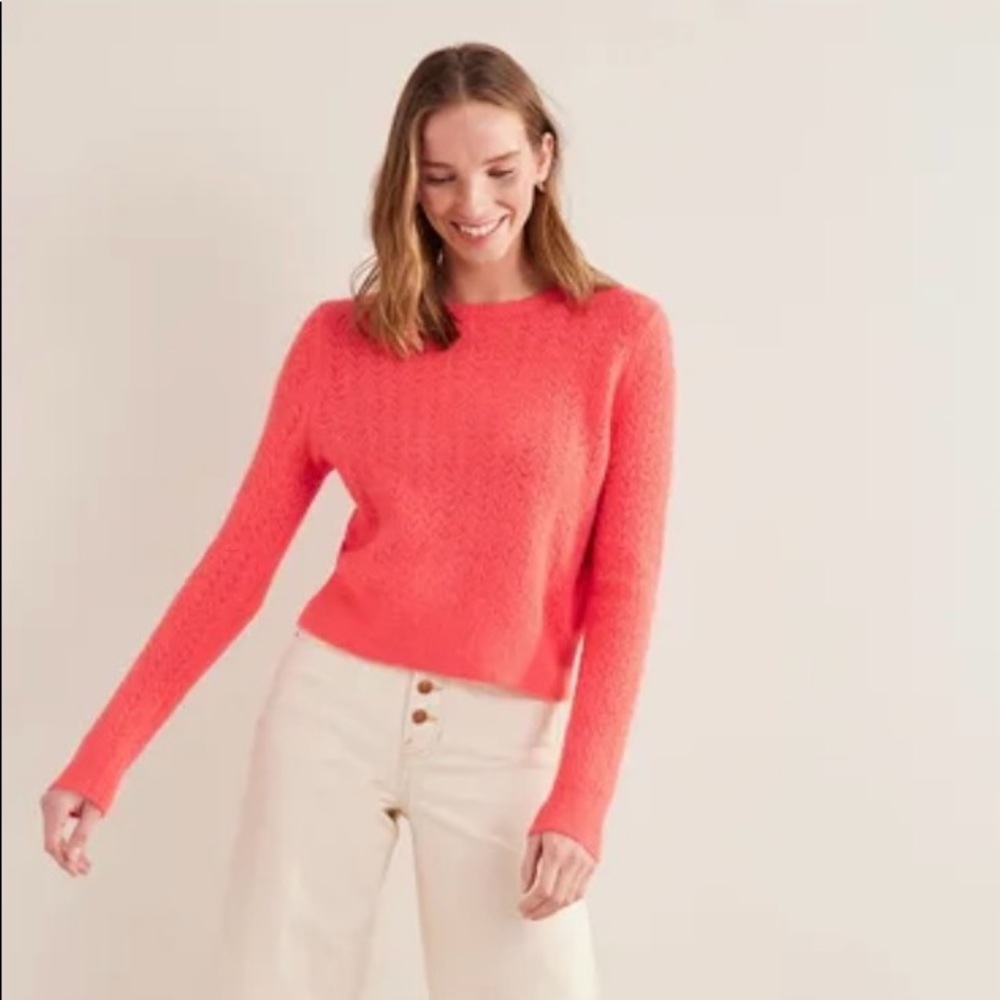 Fluffy Pointelle Sweater- never worn. NWT